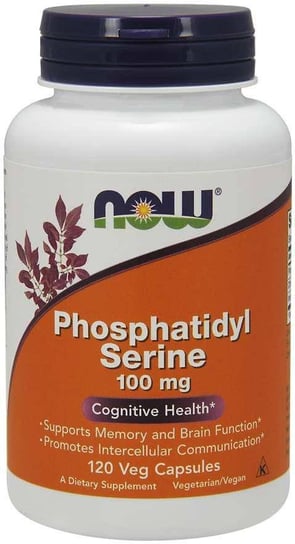 Suplement diety, Phosphatidyl Serine - Fosfatydyloseryna 100 mg (120 kaps.) Now Foods