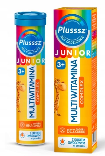 Suplement diety, Plusssz Junior multiwitamina complex 20 tabletek Plusssz