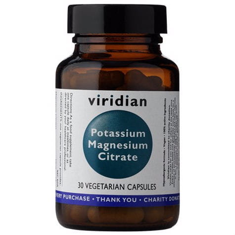 Suplement diety, Potas i Magnez Potassium Magnesium Citrate 30 kapsułek Viridian Viridian