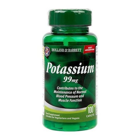 Suplement diety, Potassium 99 mg (100 tabl.) Holland & Barrett