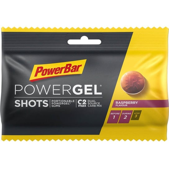 Suplement diety, PowerBar Żelki energetyczne PowerGel Shots, malina - 60 g POWERBAR