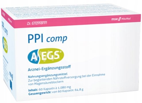 Suplement diety, Ppi Comp Aegs Magnez Wapń Cynk Mitopharma, 60 Kaps. Mito-Pharma