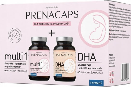 Suplement diety, Prenacaps Multi 1 + Dha Formeds Formeds