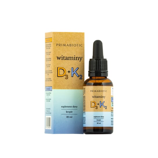 Suplement diety, Primabiotic, Witamina D3+K2 MK7, 30 ml Primabiotic