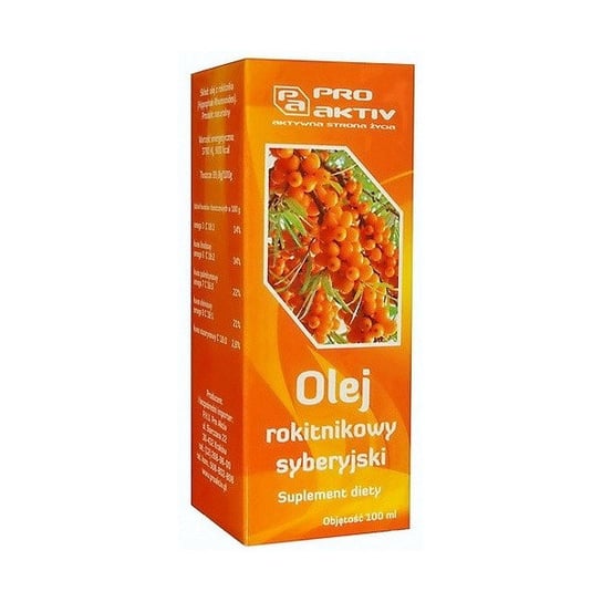 Suplement diety, Pro Aktiv Olej Rokitnikowy Syberyjski 100Ml Pro Aktiv