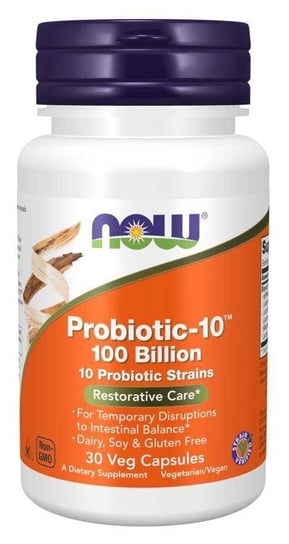 Suplement diety, Probiotic-10™ 100 Bilion (30 kaps.) Now Foods