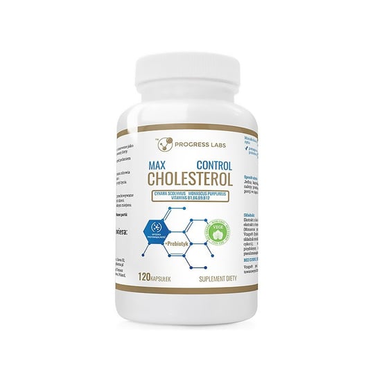 Suplement diety, Progress Labs Cholesterol + Prebiotyk - 120 kapsułek Progress Labs