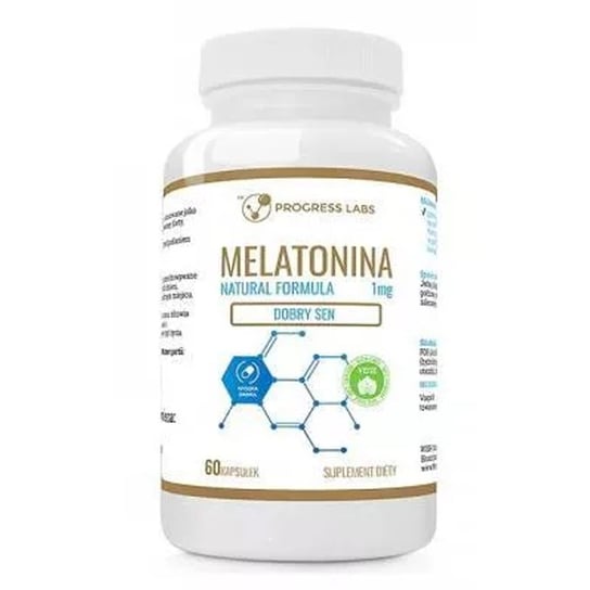 Suplement diety, PROGRESS LABS Melatonina 60 kaps Progress Labs
