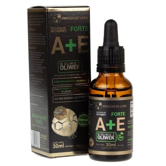 Suplement diety, Progress Labs, Witamina A+E FORTE, 30 ml Progress Labs