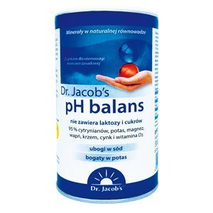 Suplement diety, Proszek zasadowy, pH Balans, 300 g, Dr. Jacob's Dr. Jacob's