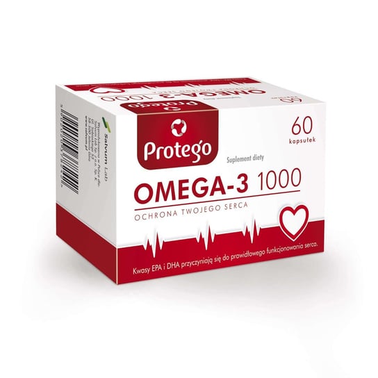 Suplement diety, Protego Omega-3 1000, suplement diety, 60 kapsułek Protego