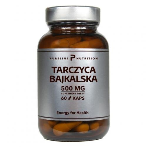 Suplement diety, Pureline Nutrition, Tarczyca bajkalska 500 mg Pureline