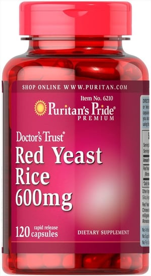 Suplement diety, Puritan'S Pride, Czerwony Ryż Drożdżowy 600 Mg, 120 Kapsułek Puritan's Pride