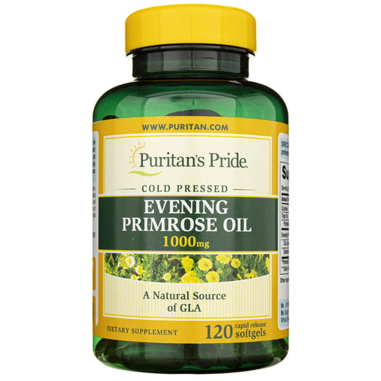 Suplement diety, Puritan's Pride, Evening Primrose Oil (Olej Z Wiesiołka) 1000 Mg, 120 kapsułek Puritan's Pride
