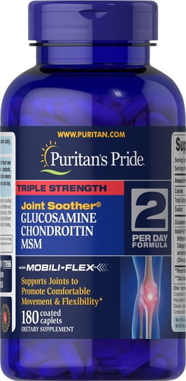 Suplement diety, Puritan's Pride Glukozamina Chondroityna MSM - 180 tabletek Puritan's Pride