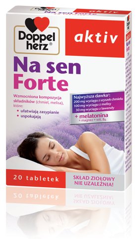 Suplement diety, Queisser Pharma, Doppelherz Aktiv Na Sen Forte, 20 tabletek Queisser Pharma