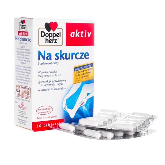 Suplement diety, Queisser Pharma, Doppelherz Aktiv Na Skurcze, 30 tabletek Queisser Pharma