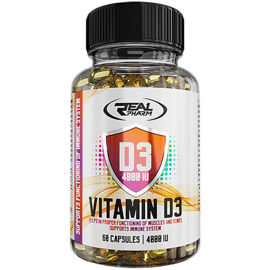 Suplement diety, Real Pharm Vitamin D3 4000 Iu 60Caps Real Pharm