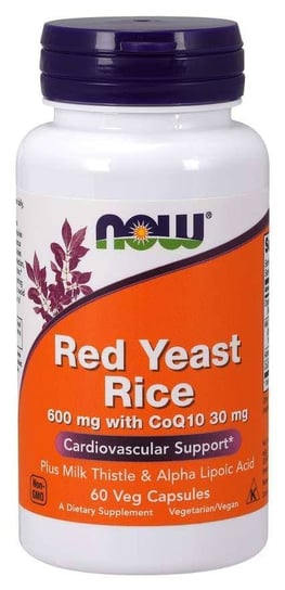 Suplement diety, Red Yeast Rice 600 mg (60 kaps.) Now Foods