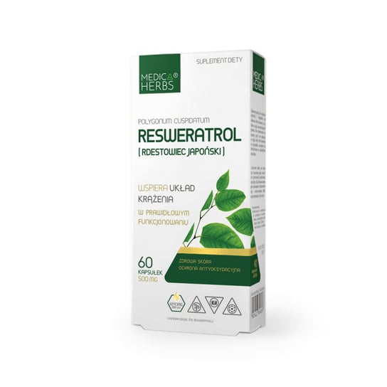Suplement diety, Resweratrol (Rdestowiec Japoński), Medica Herbs Medica Herbs