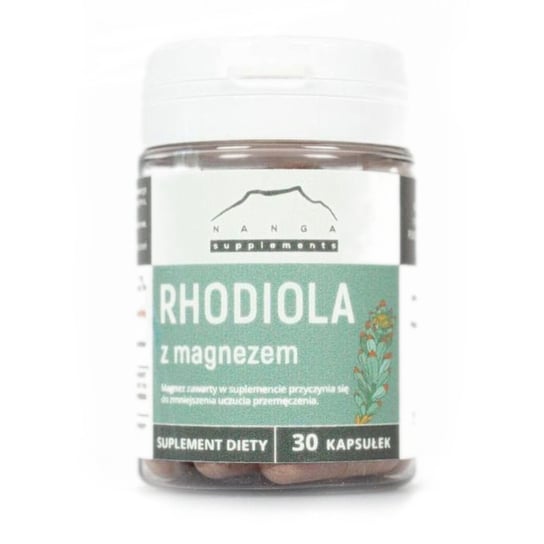 Suplement diety, Rhodiola z Magnezem 30 Kapsułek - Nanga Nanga
