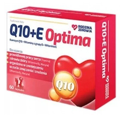 Suplement diety, Rodzina Zdrowia, Q10 + E Optima, 60 kaps. Silesian Pharma