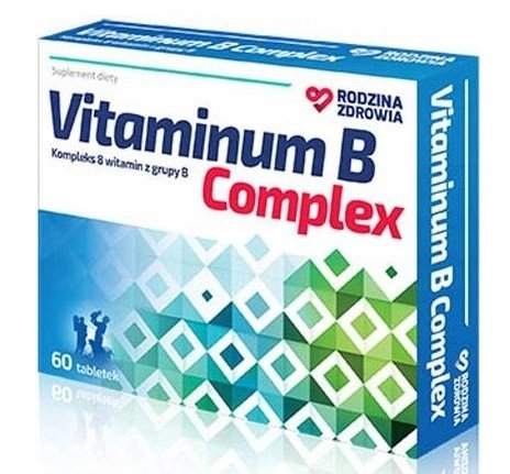 Suplement diety, Rodzina Zdrowia, Vitaminum B Complex, 60 tab. Silesian Pharma