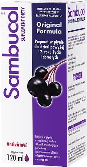 Suplement diety, Sambucol Original Formula, suplement diety, 120 ml Adamed