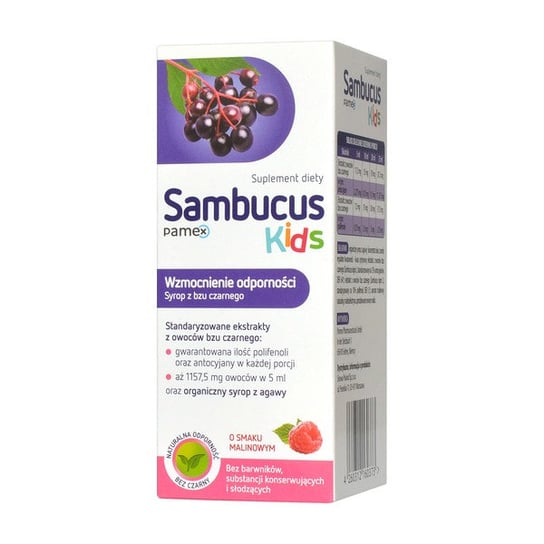 Suplement diety, Sambucus Kids, suplement diety, 120 ml PAMEX PHARMACEUTICALS UG
