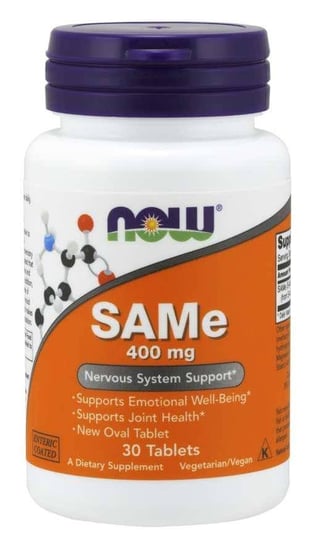 Suplement diety, SAMe - S-Adenozylo L-Metionina 400 mg (30 tabl.) Inna marka