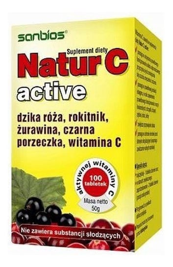 Suplement diety, Sanbios, Nature C Active, 100 tabletek Sanbios