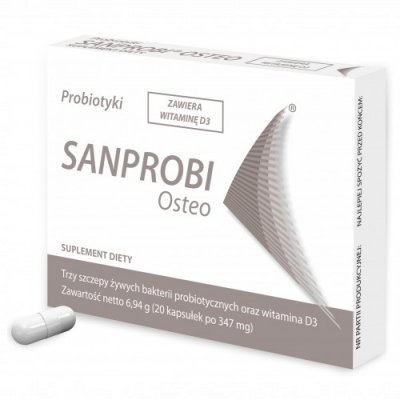 Suplement diety, Sanprobi Osteo 20 kapsułek Sanprobi