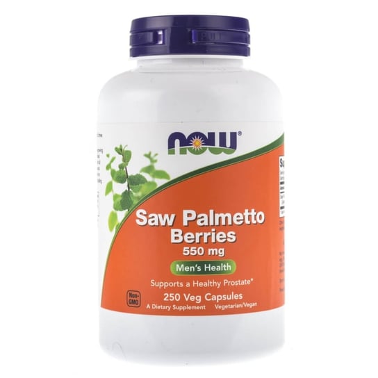 Suplement diety, Saw Palmetto Berries NOW FOODS, 550 mg, 250 kapsułek Now Foods