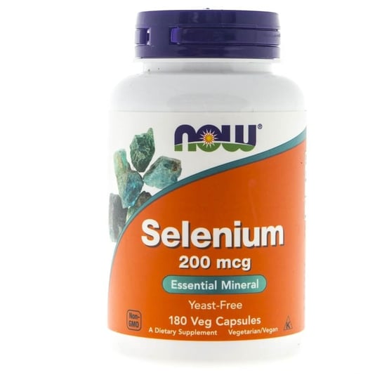 Suplement diety Selen (Selenium) NOW FOODS, 200 mcg, 180 kapsułek Now Foods