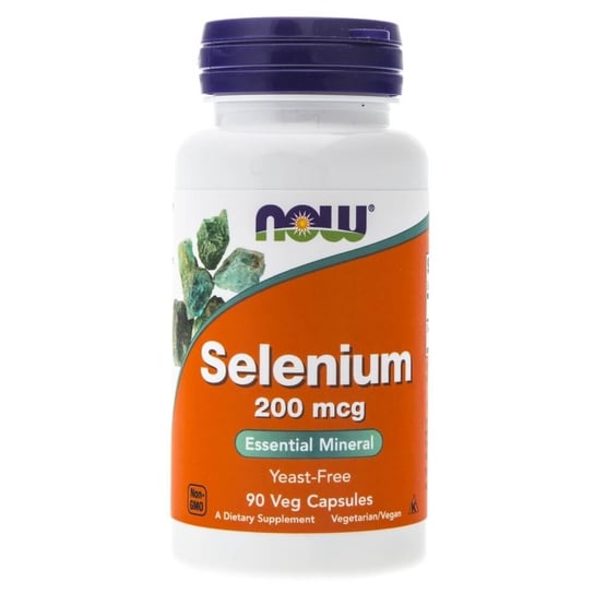 Suplement diety Selen (Selenium) NOW FOODS, 200 mcg, 90 kapsułek Now Foods