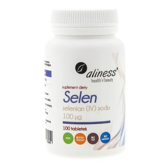 Suplement diety, Selenian (IV) sodu 100 µg MEDICALINE, 100 tabletek Aliness