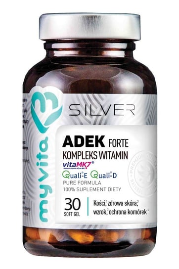Suplement diety, SILVER 100% ADEK Forte kompleks witamin, 30kaps. MyVita MyVita