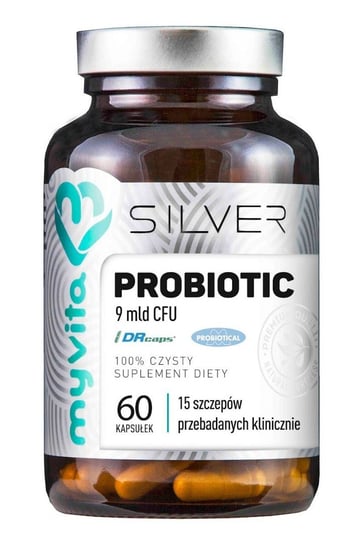 Suplement diety, SILVER 100% Probiotyk 9 mld CFU, 60kaps. MyVita Proness