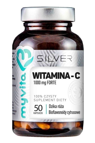 Suplement diety, SILVER 100% Witamina C 1000mg, 50kaps. MyVita Proness