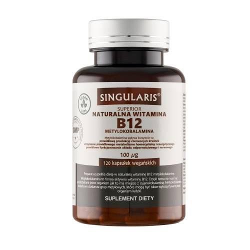 Suplement diety, Singularis, Naturalna witamina B12 100 μg, 120kaps. Singularis