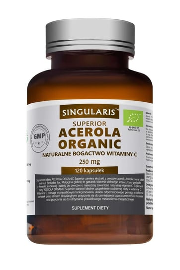 Suplement diety, Singularis Superior, Acerola Organic, 120 kapsułek Singularis Superior