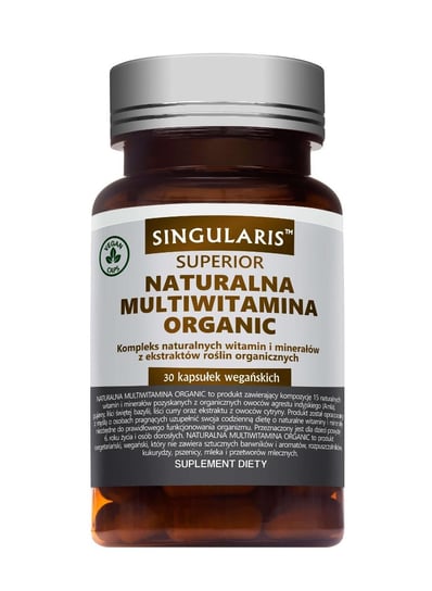 Suplement diety, Singularis Superior, Organic, naturalna multiwitamina, 30 kapsułek Singularis Superior