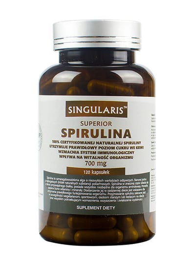 Suplement diety, Singularis Superior, Spirulina, 120 kapsułek Singularis Superior