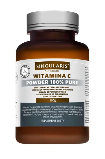 Suplement diety, Singularis Superior, Witamina C 100% Pure, 100 g Singularis Superior