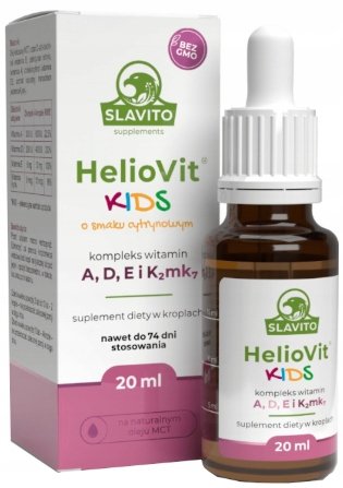 Suplement diety, Slavito, Heliovit Kids Witamina Adek D3 K2 20 Ml Slavito