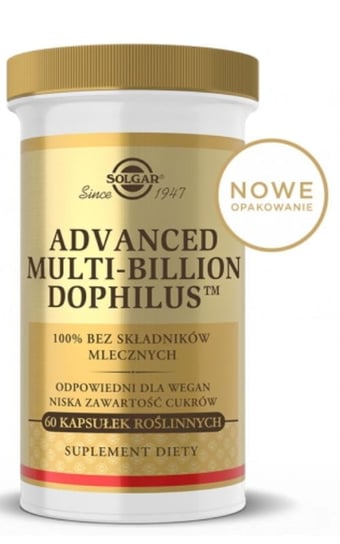 Suplement diety, Solgar Advanced Multi-Billion Dophilus 60 kapsułek Solgar