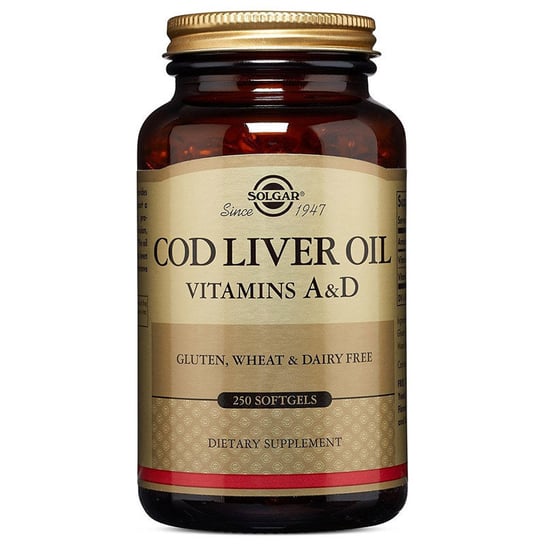 Suplement diety, Solgar Cod Liver Oil Vitamins A&d 250caps Inna marka
