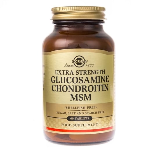 Suplement diety, Solgar, Glukozamina chondroityna MSM, 60 tabletek Solgar