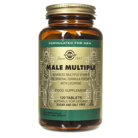 Suplement diety, Solgar, Male Multiple dla mężczyzn, 120 tabletek Solgar