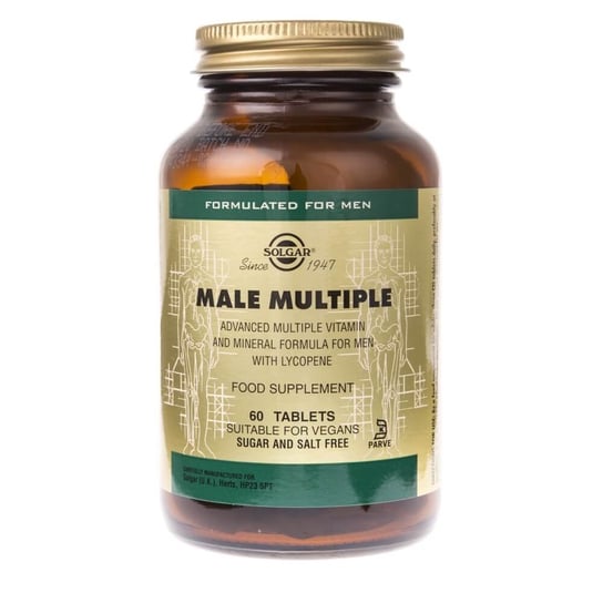 Suplement diety, Solgar, Male Multiple dla mężczyzn, 60 tabletek Solgar